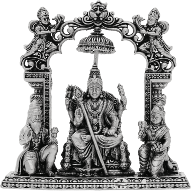 GOD MURUGAN OXEDISED SILVER SILAI  (92.5 PURITY)